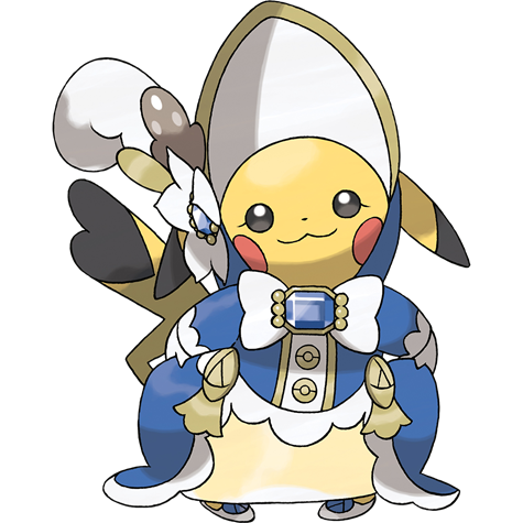 Pikachu-belle - Electric type Pokémon #10081, official artwork