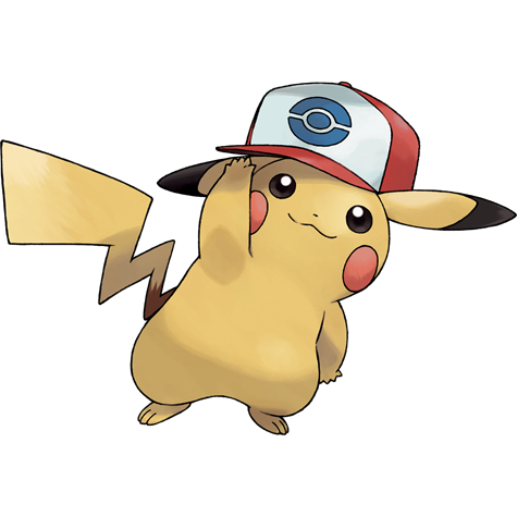 Pikachu-unova-cap - Electric type Pokémon #10097, official artwork