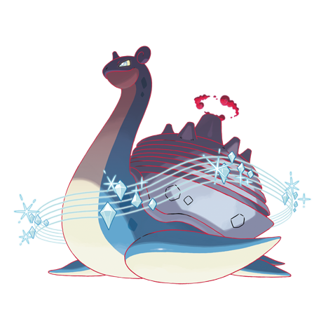 Lapras-gmax - Water/Ice type Pokémon #10204, official artwork