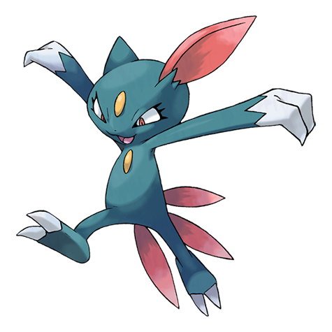 Sneasel - Dark/Ice type Pokémon #215, official artwork