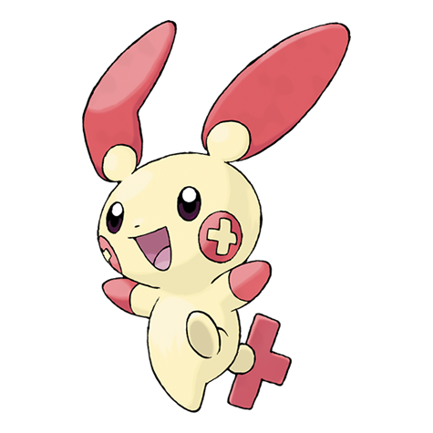 Plusle - Electric type Pokémon #311, official artwork