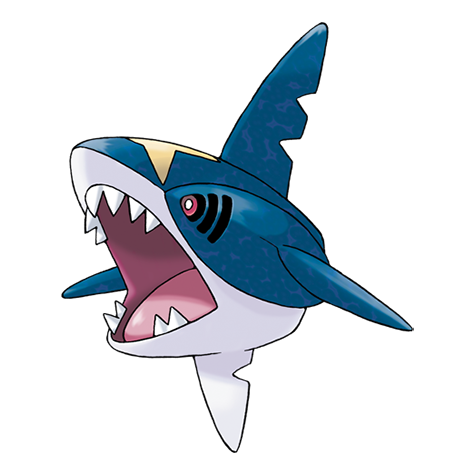 Sharpedo - Water/Dark type Pokémon #319, official artwork