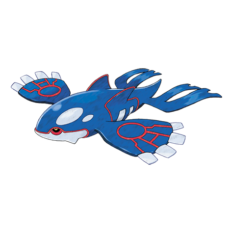 Kyogre - Water type Pokémon #382, official artwork