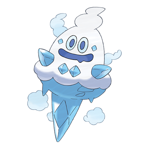 Vanillish - Ice type Pokémon #583, official artwork