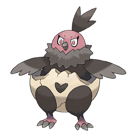 Vullaby - Dark/Flying type Pokémon #629, official artwork