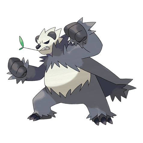 Pangoro - Fighting/Dark type Pokémon #675, official artwork