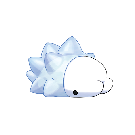 Snom - Ice/Bug type Pokémon #872, official artwork