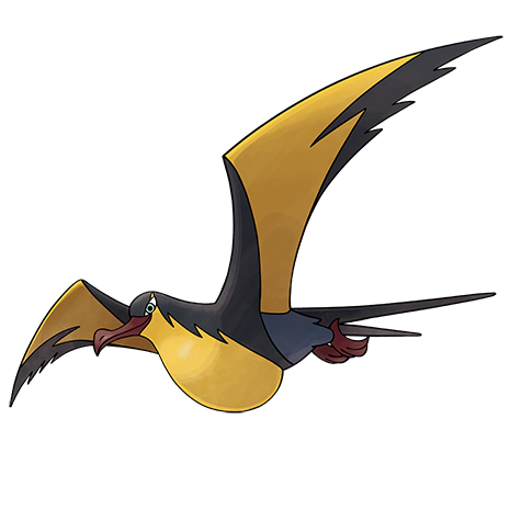 Kilowattrel - Electric/Flying type Pokémon #941, official artwork