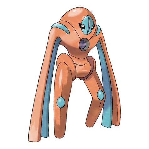 Deoxys-defense - psychic type Pokémon #10002, official artwork from Pokédex