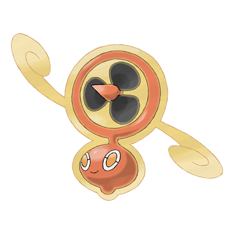 Rotom-fan - Electric/Flying type Pokémon #10011, official artwork