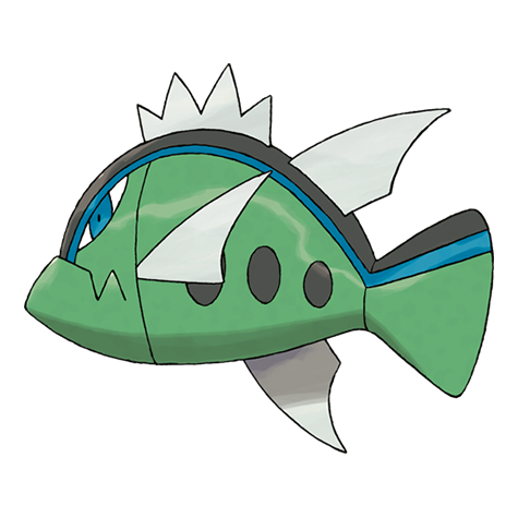 Basculin-blue-striped - Water type Pokémon #10016, official artwork