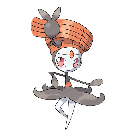 Meloetta-pirouette - normal/fighting type Pokémon #10018, official artwork from Pokédex