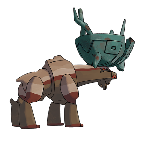 Ting-lu - dark/ground type Pokémon #1003, official artwork from Pokédex