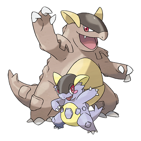 Kangaskhan-mega - normal type Pokémon #10039, official artwork from Pokédex