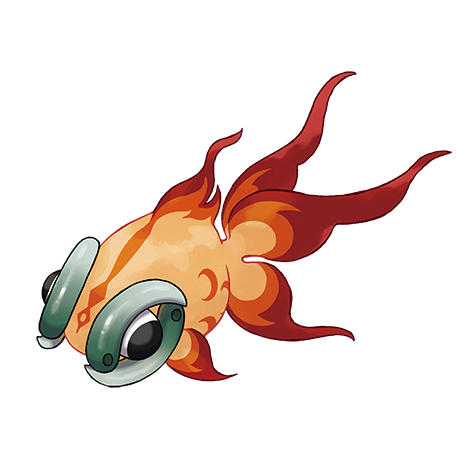 Chi-yu - dark/fire type Pokémon #1004, official artwork from Pokédex