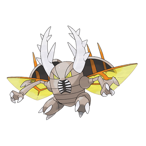 Pinsir-mega - Bug/Flying type Pokémon #10040, official artwork