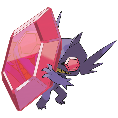 Sableye-mega - Dark/Ghost type Pokémon #10066, official artwork