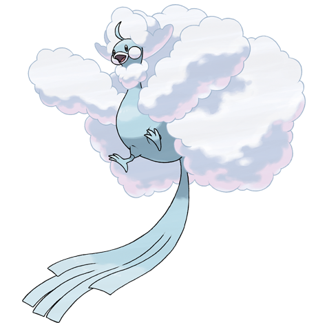 Altaria-mega - Dragon/Fairy type Pokémon #10067, official artwork