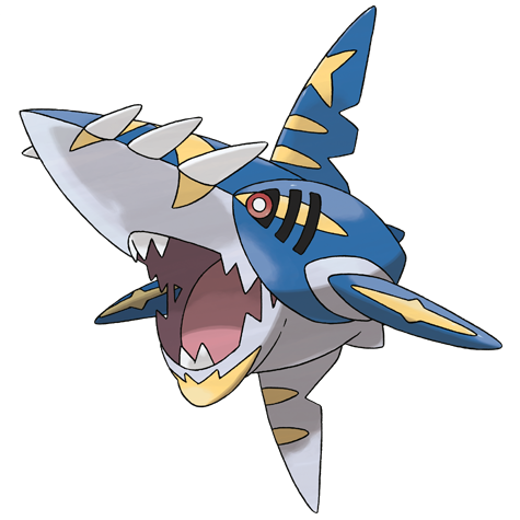 Sharpedo-mega - Water/Dark type Pokémon #10070, official artwork