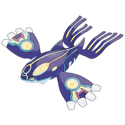 Kyogre-primal - Water type Pokémon #10077, official artwork