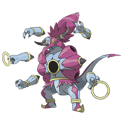 Hoopa-unbound - psychic/dark type Pokémon #10086