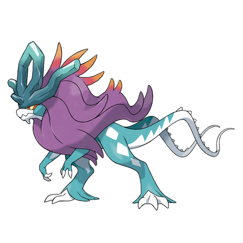 Walking-wake - Water/Dragon type Pokémon #1009, official artwork