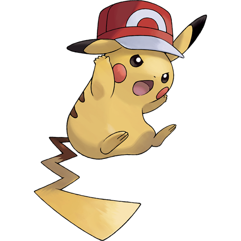 Pikachu-kalos-cap - Electric type Pokémon #10098, official artwork