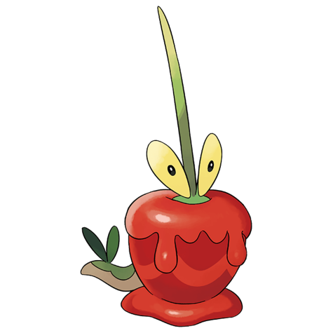 Dipplin - Grass/Dragon type Pokémon #1011, official artwork