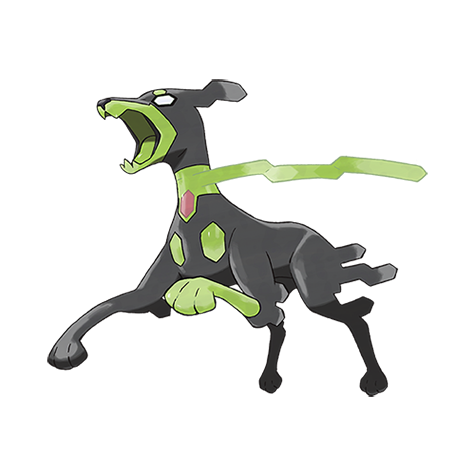 Zygarde-10-power-construct - dragon/ground type Pokémon #10118, official artwork from Pokédex
