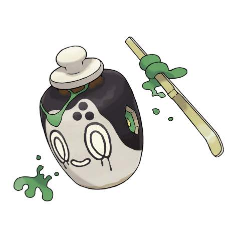 Poltchageist - Grass/Ghost type Pokémon #1012, official artwork