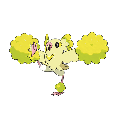 Oricorio-pom-pom - Electric/Flying type Pokémon #10123, official artwork