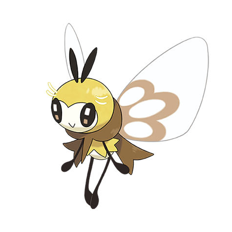 Ribombee-totem - Bug/Fairy type Pokémon #10150, official artwork