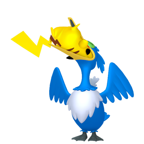 Cramorant-gorging - Flying/Water type Pokémon #10183, official artwork