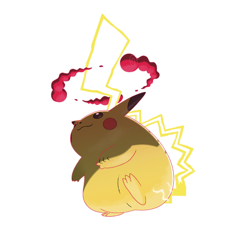 Pikachu-gmax - Electric type Pokémon #10199, official artwork