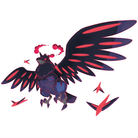 Corviknight-gmax - flying/steel type Pokémon #10212, official artwork from Pokédex