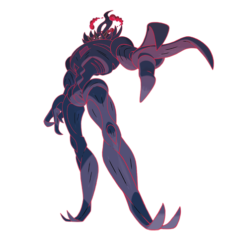 Grimmsnarl-gmax - Dark/Fairy type Pokémon #10222, official artwork