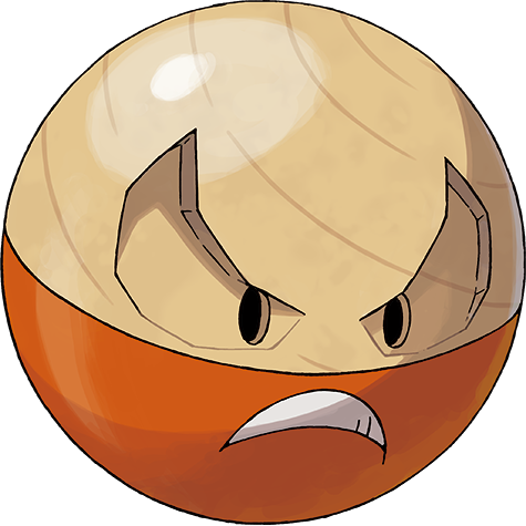 Electrode-hisui - Electric/Grass type Pokémon #10232, official artwork