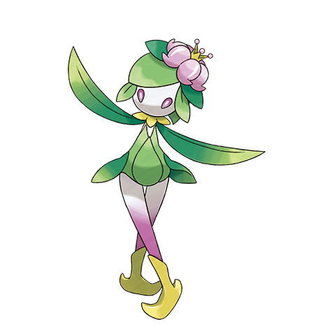 Lilligant-hisui - Grass/Fighting type Pokémon #10237, official artwork