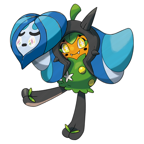 Ogerpon-wellspring-mask - Grass/Water type Pokémon #10273, official artwork