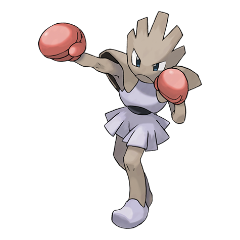 Hitmonchan - Fighting type Pokémon #107, official artwork