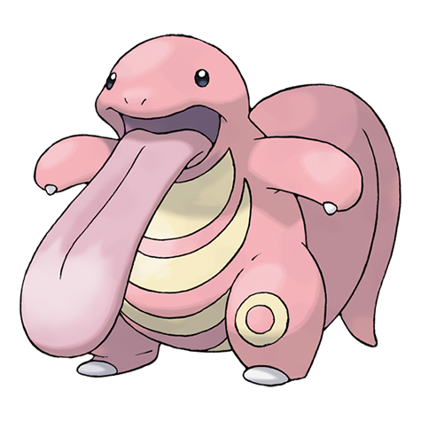 Lickitung - normal type Pokémon #108, official artwork from Pokédex