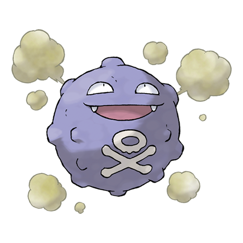Koffing - Poison type Pokémon #109, official artwork