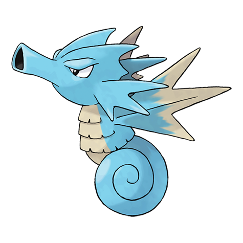 Seadra - Water type Pokémon #117, official artwork