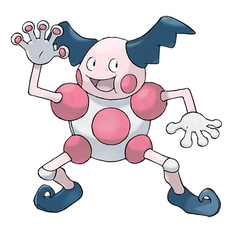 Mr-mime - psychic/fairy type Pokémon #122, official artwork from Pokédex