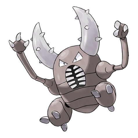 Pinsir - Bug type Pokémon #127, official artwork