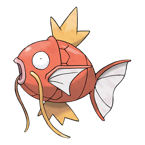 Magikarp - Water type Pokémon #129, official artwork
