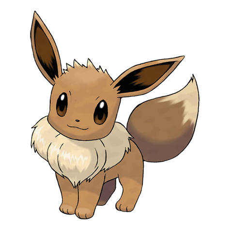Eevee - normal type Pokémon #133, official artwork from Pokédex