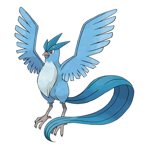 Articuno - Ice/Flying type Pokémon #144, official artwork
