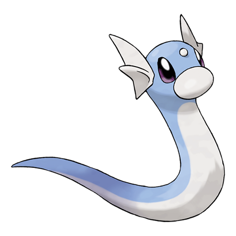 Dratini - Dragon type Pokémon #147, official artwork