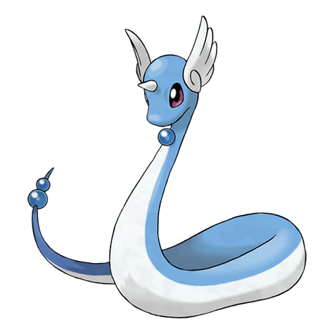 Dragonair - Dragon type Pokémon #148, official artwork